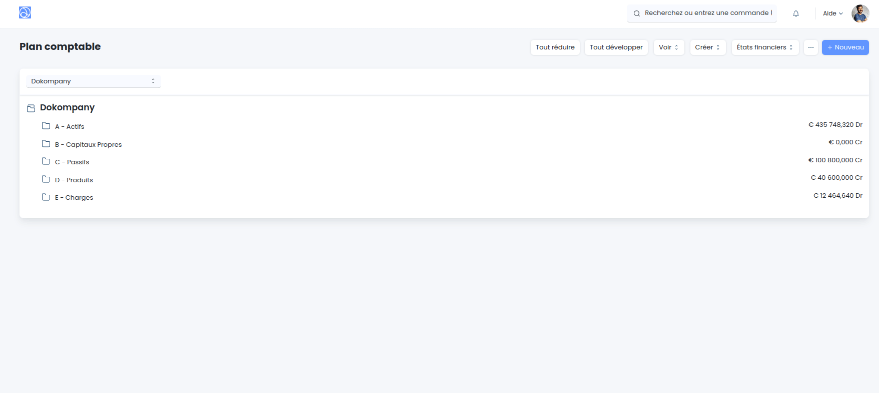 La navigation dans le plan comptable