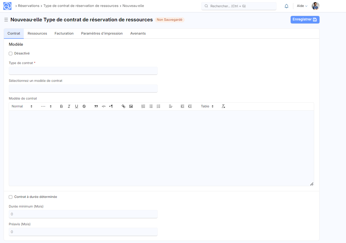 Cette image permet de visualiser le type de contrat de travail.